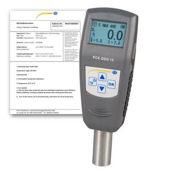 Härtemessgerät PCE-DDD, für Hartgrummi und Thermoplasten, Shorehärte D 0 - 100, Auflösung 0,1 + ISO