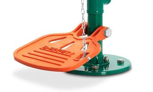 Fußpedal für Augenduschen, Kunststoff, orange, BR 870370-0
