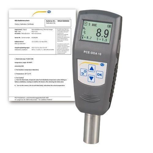 Härtemessgerät PCE-DDA, für Weichgummi und Elastomere, Shorehärte A 0 - 100, Auflösung 0,1 + ISO-0