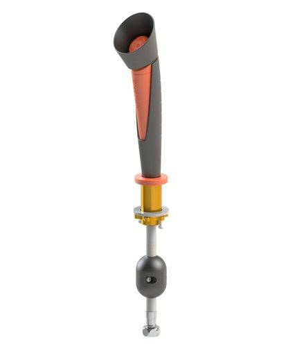 Hand-Augendusche mit 1 Brausekopf 45°, rot/schwarz, Tischmontage, DVGW-0