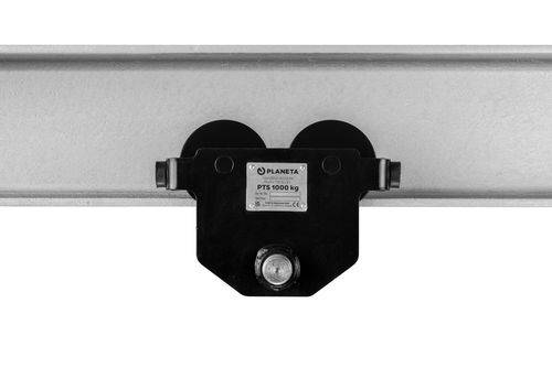 PLANETA Handfahrwerk PTS 0,5, Tragfähigkeit 500 kg, Flanschbreite 50 - 220 mm-0