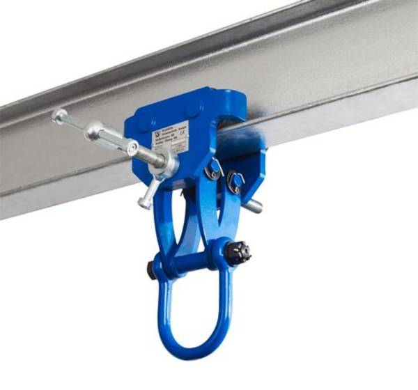 PLANETA Rollklemme BR10, mit verzinkter Spindel, Tragfähigkeit 1000 kg, Greifbereich 64 - 203 mm