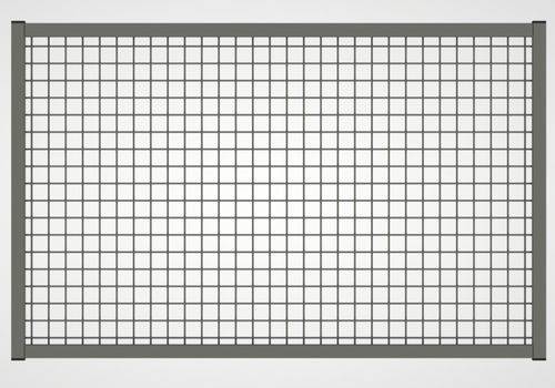 Trennwandsystem 9200, Aufsatzelement für Türelement, B 1200 mm, staubgrau-0