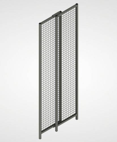 Trennwandsystem 9200, Vario-Element, B 550 - 950 mm, staubgrau-1
