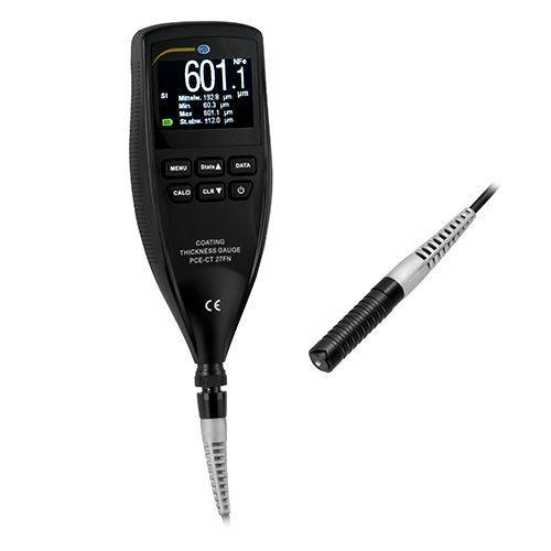 Schichtdickenmessgerät PCE-CT 27FN, Eisen- und Nichteisen-Metallen, bis 1250 µm, externe Sonde + ISO-1