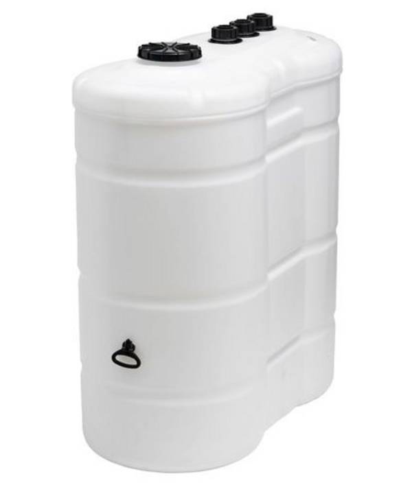 Doppelwandiger Kunststofftank, 1500 Liter, Füllstandanzeige, Entlüftung, Handloch 240 mm