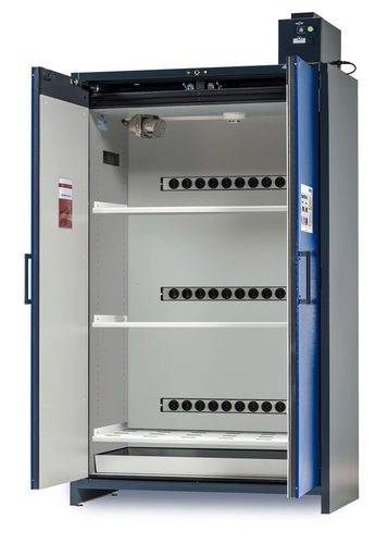 asecos Lithium-Ionen Akku-Ladeschrank, SmartStore-Pro, 3 Fachböden, B 1200 mm-0