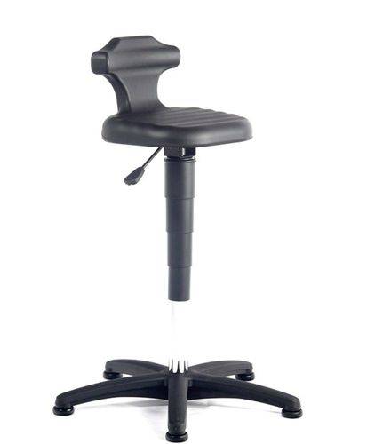 Bimos Sitz- und Steh-Stuhl, mit PU-Polsterung in schwarz, Sitzhöhe bis 780 mm-0