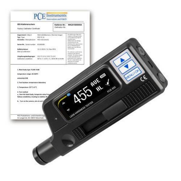 Härtemessgerät PCE 950, für metallische Werkstoffe, HL, HRB, HRC, HB, HB, HS, HV + ISO-Zertifikat