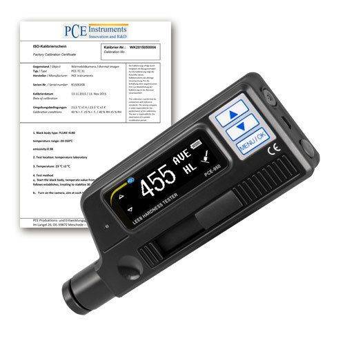 Härtemessgerät PCE 950, für metallische Werkstoffe, HL, HRB, HRC, HB, HB, HS, HV + ISO-Zertifikat-0