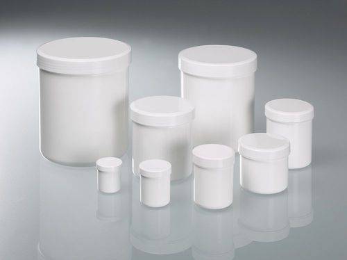 Verpackungsdose mit Schraubdeckel, aus PP, weiß, autoklavierbar, 90 ml, VE = 240 Stück-1