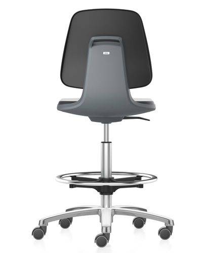 Bimos Labor- und Industriestuhl Smart, mit Sitzschale schwarz, Sitzhöhe bis 810 mm, Komfort-Polster-2