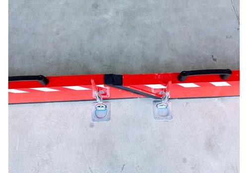 Schwenkbare Doppelbarriere zum Schutz vor Gefahrstoffen und Hochwasser, 7000 x 200 mm-3