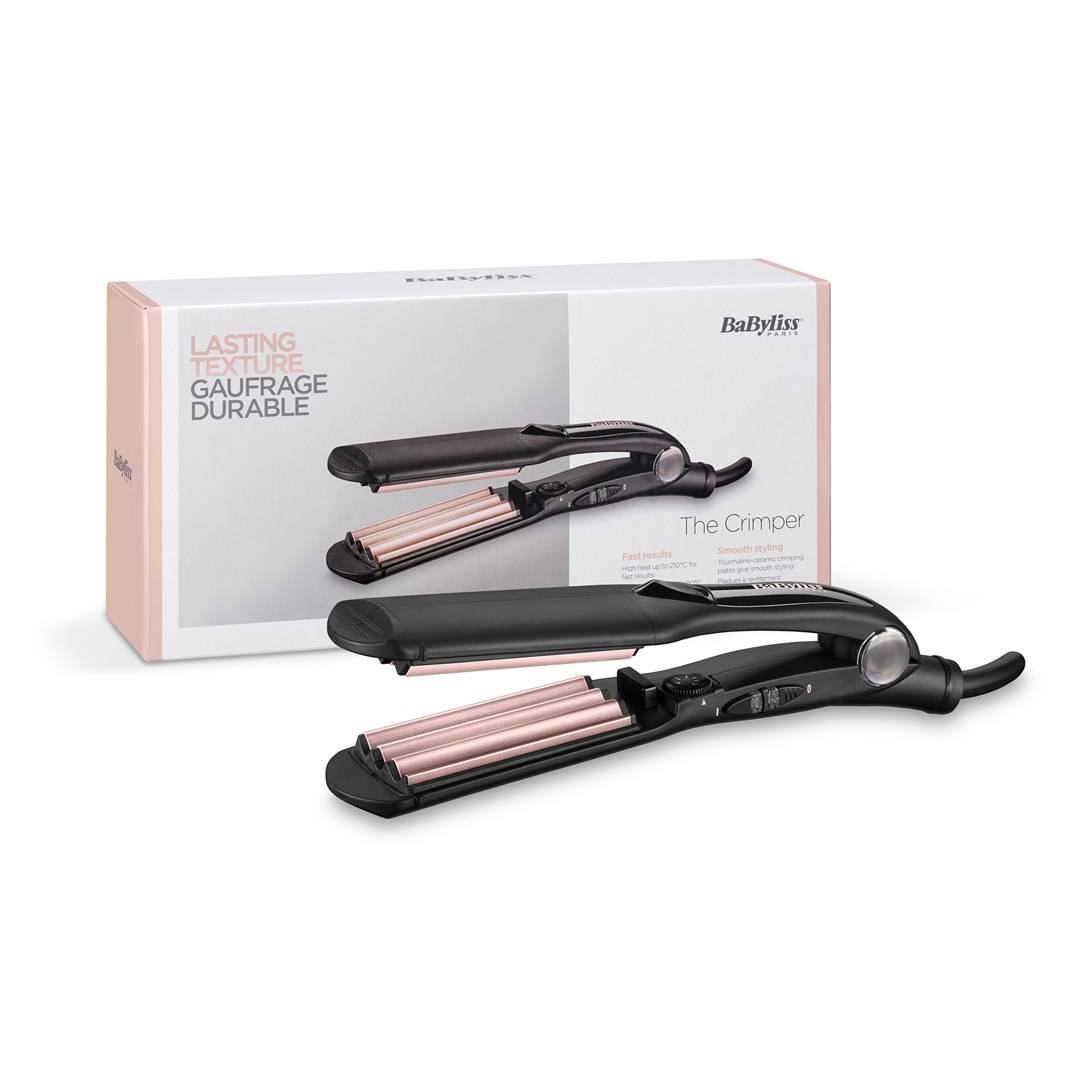 BaByliss The Crimper, Texturiereisen, Warm, Gerade fassförmig, 120 °C, 210 °C, 30 s-1