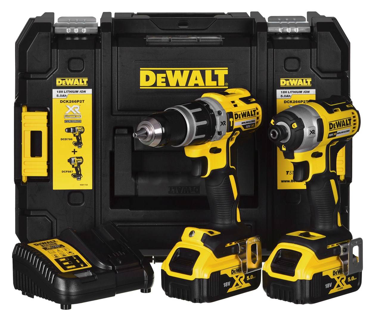 DeWalt DCK266P2T-QW Akku-Werkzeugset Baumarkt & Garten Werkzeuge Sonstige-0