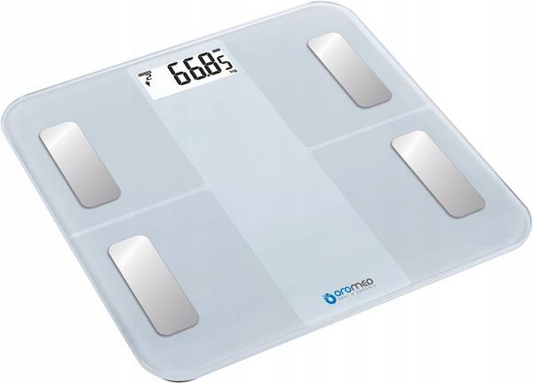 Bathroom scale colour white