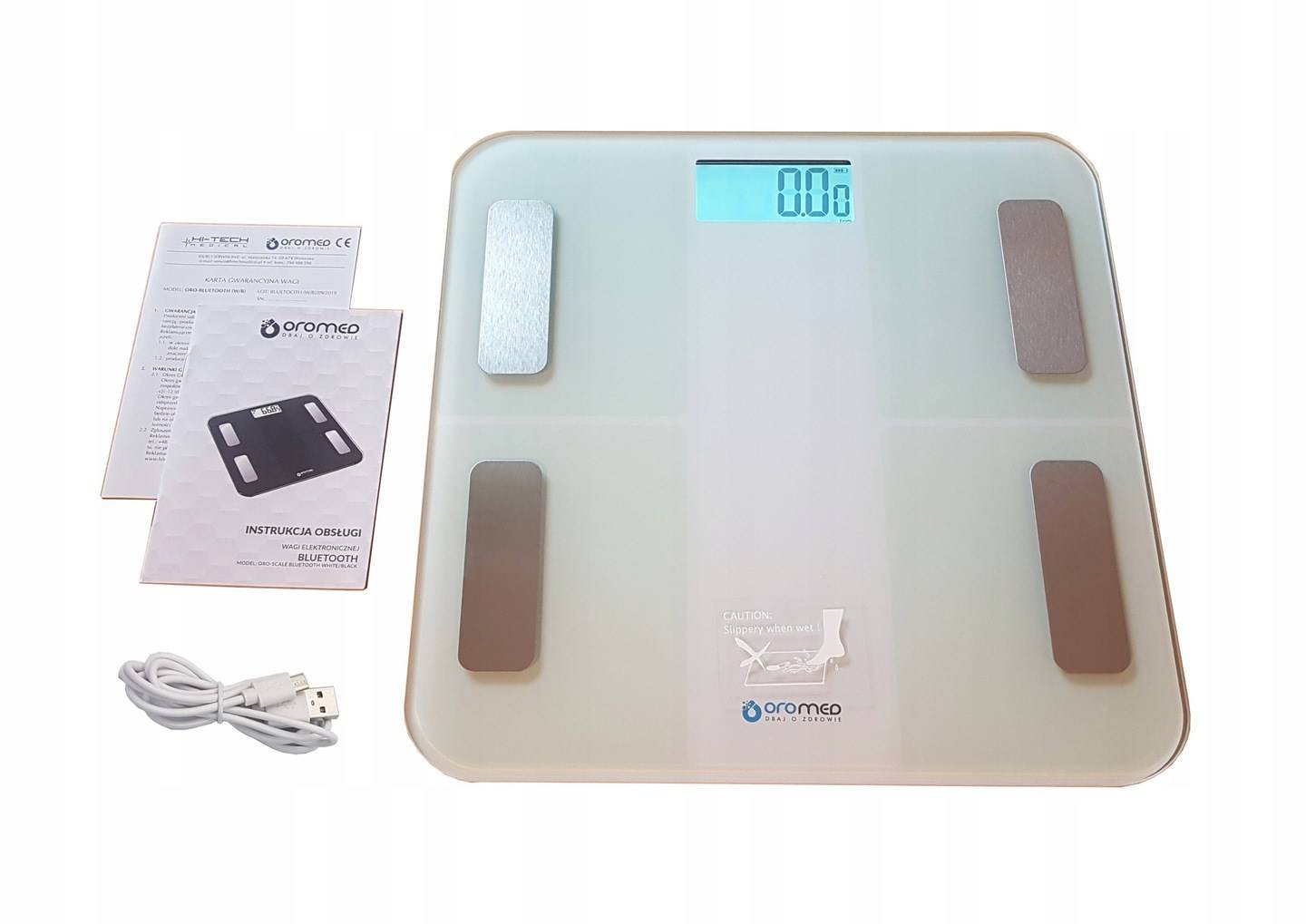 Bathroom scale colour white-1