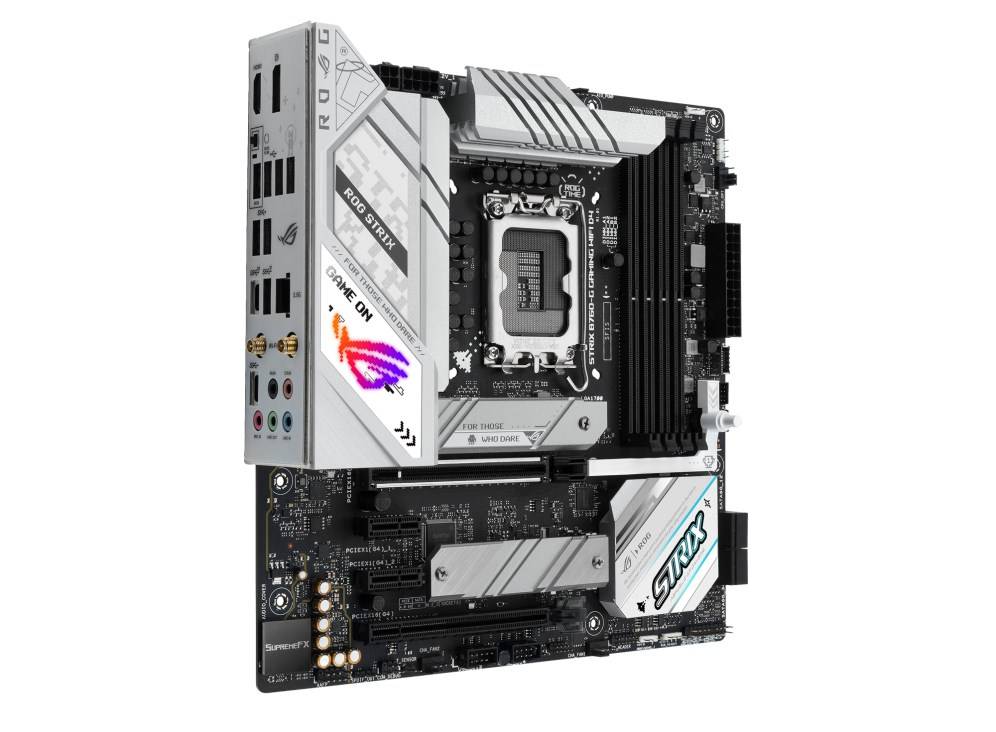 ASUS ROG STRIX B760-G GAMING WIFI D4 - Motherboard - micro ATX - LGA1700-Sockel - B760 Chipsatz - USB 3.2 Gen 1, USB 3.2-7
