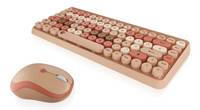 KeySonic Desktop-Set KSKM-5200M-RF Wireless sand/creme - Desktop - TL: Deutsch, QWERTZ