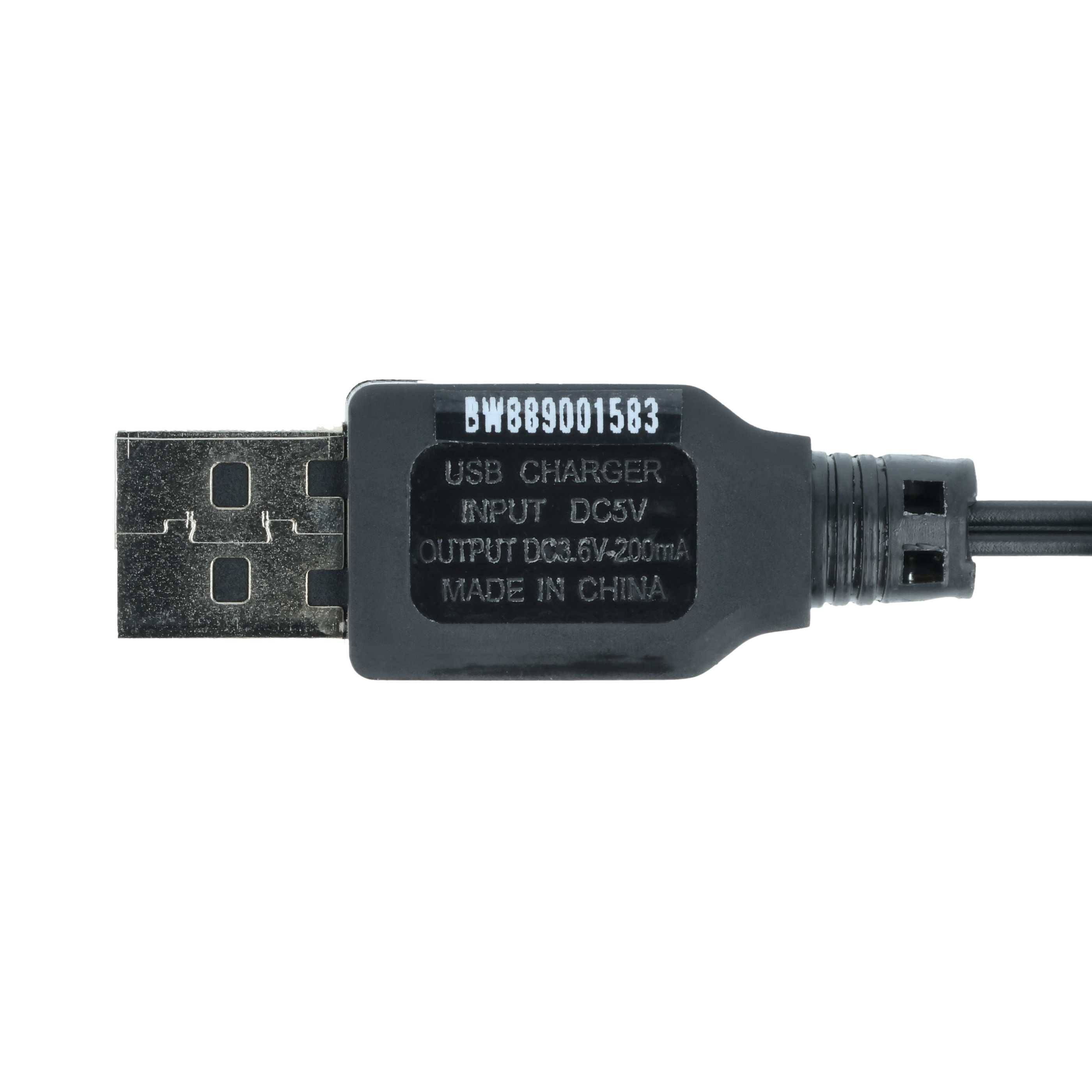 vhbw USB-Ladekabel für RC-Akkus mit SM-2P-Anschluss | RC-Modellbau Akkupacks - 60 cm 3,6 V-3