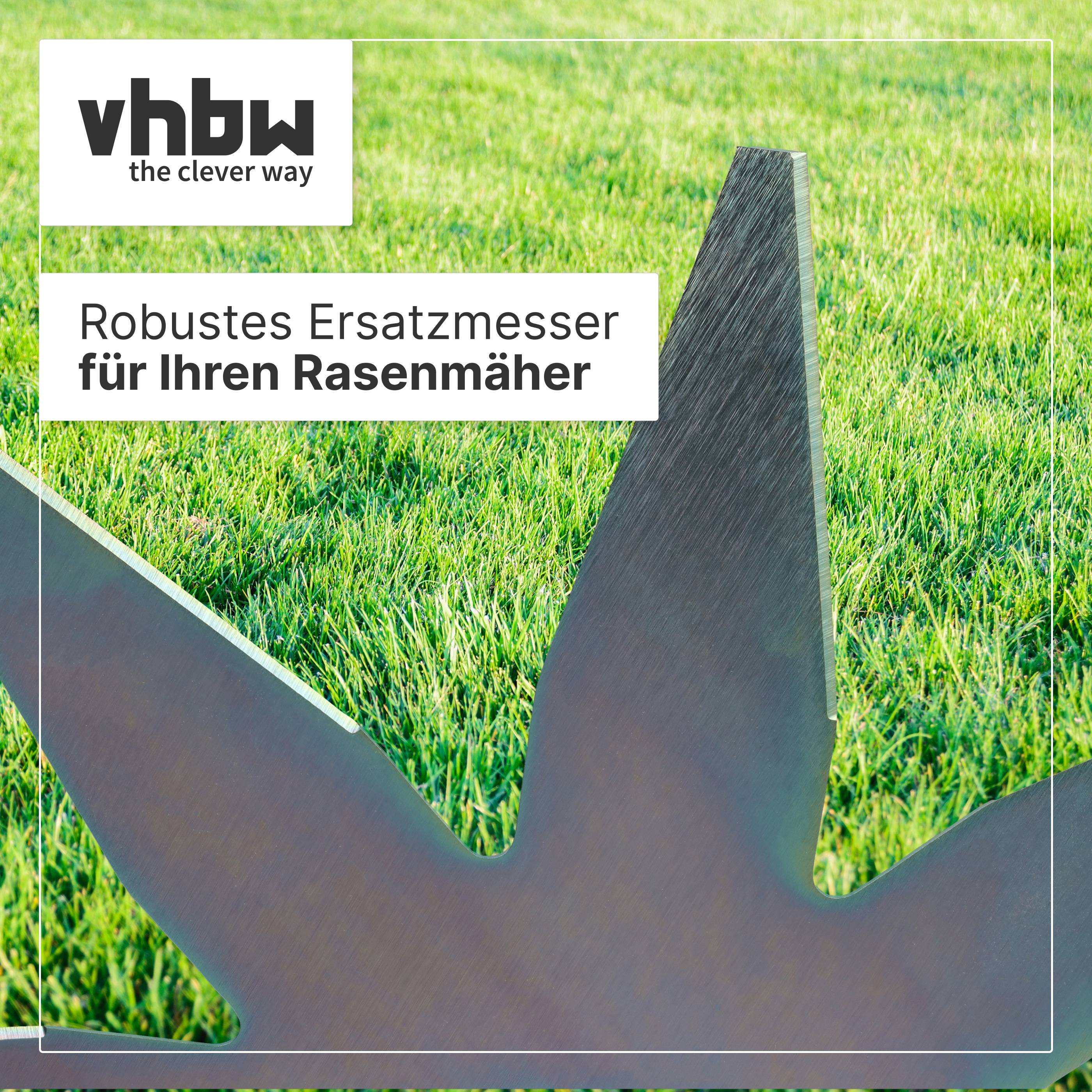 vhbw Ersatz-Messer kompatibel mit Lizard Q6 | M485, M4D Rasenmäher - Ersatzklinge Silber, Edelstahl (rostfrei)-1