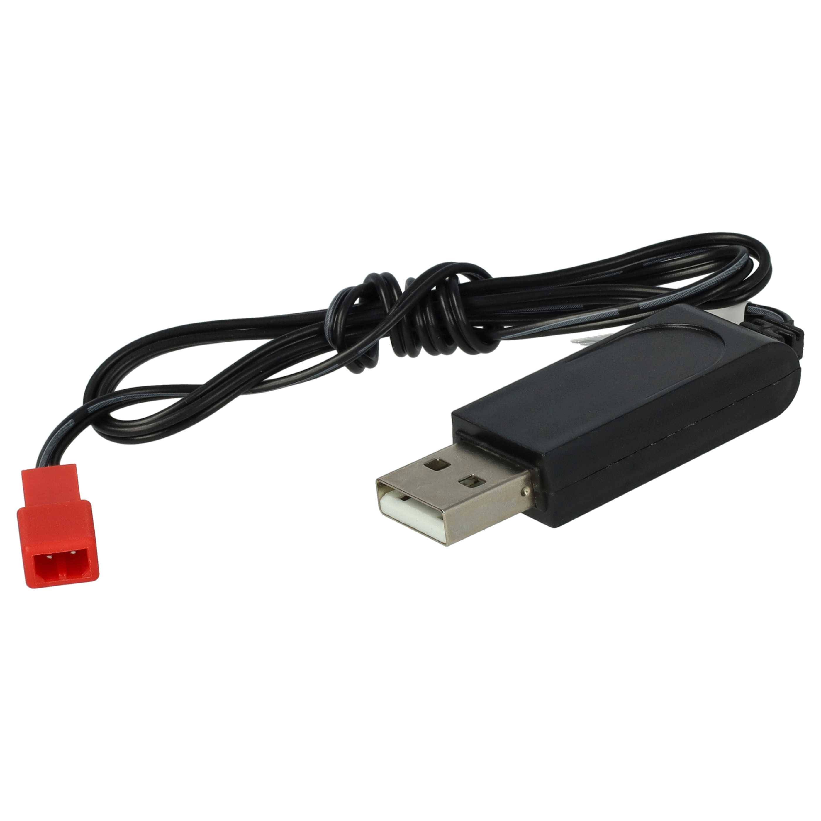 vhbw USB-Ladekabel für RC-Akkus mit JST-Anschluss | RC-Modellbau Akkupacks - 60 cm 4,8 V-3