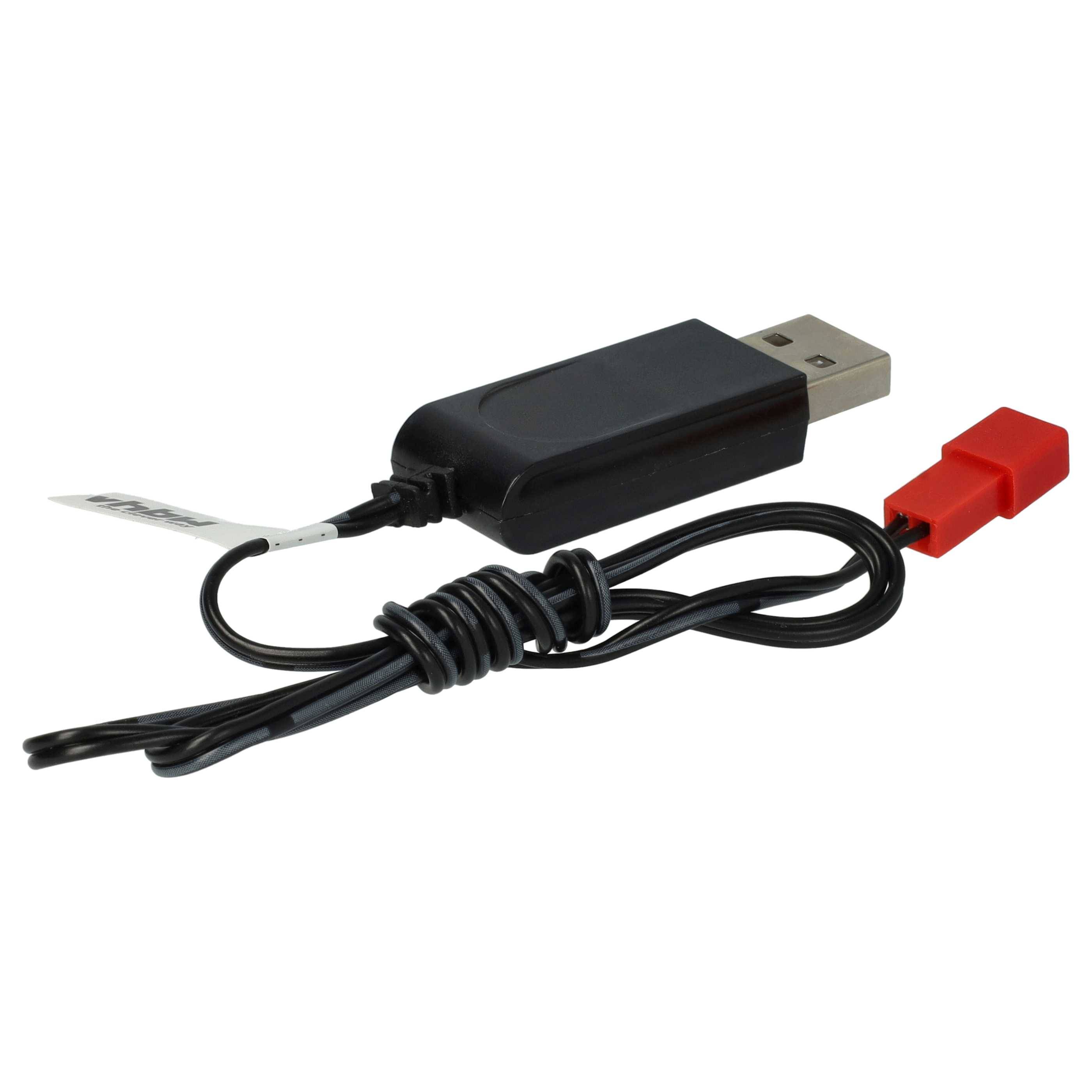 vhbw USB-Ladekabel für RC-Akkus mit JST-Anschluss | RC-Modellbau Akkupacks - 60 cm 7,2 V-3