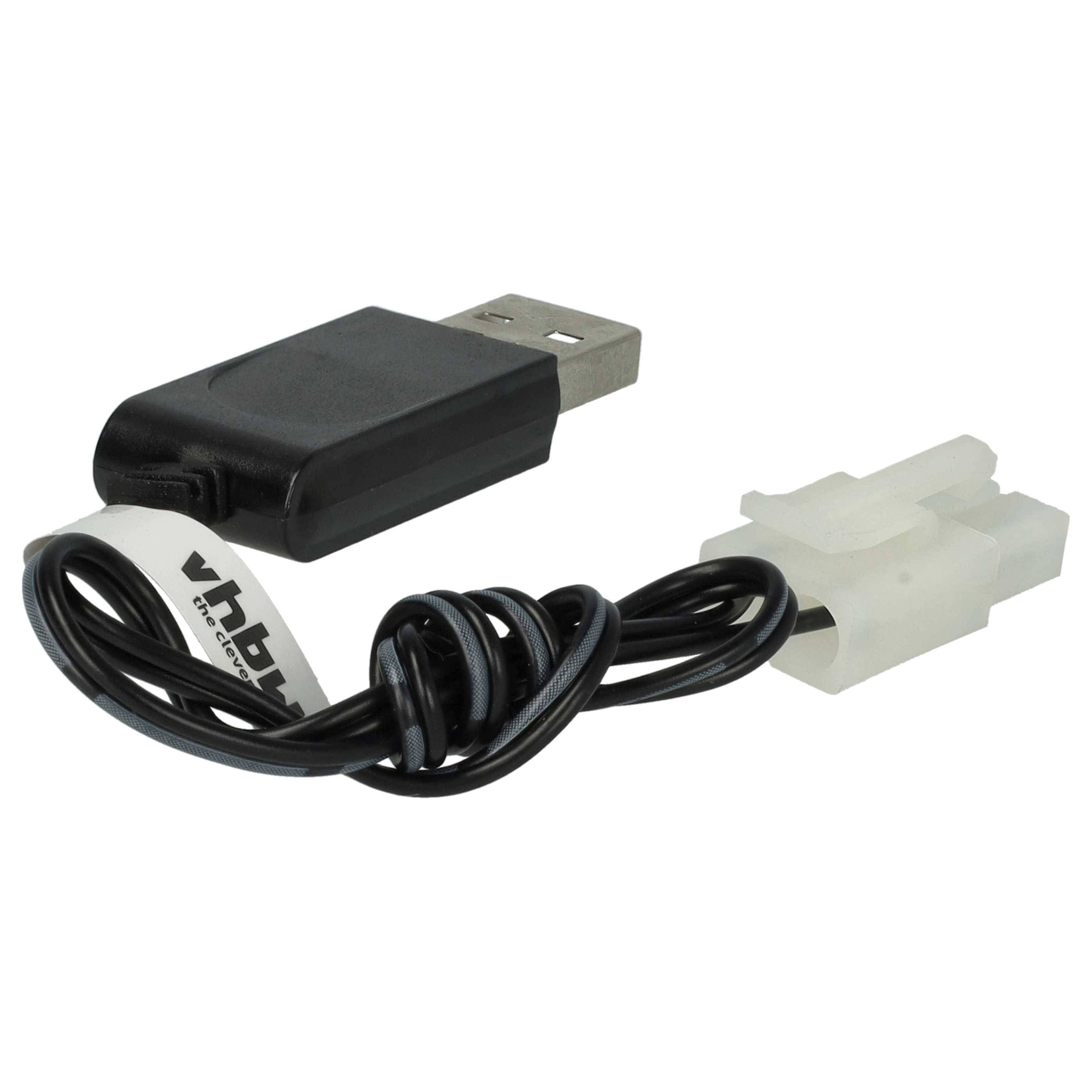vhbw USB-Ladekabel für RC-Akkus mit Tamiya-Anschluss | RC-Modellbau Akkupacks - 60 cm 9,6 V-2
