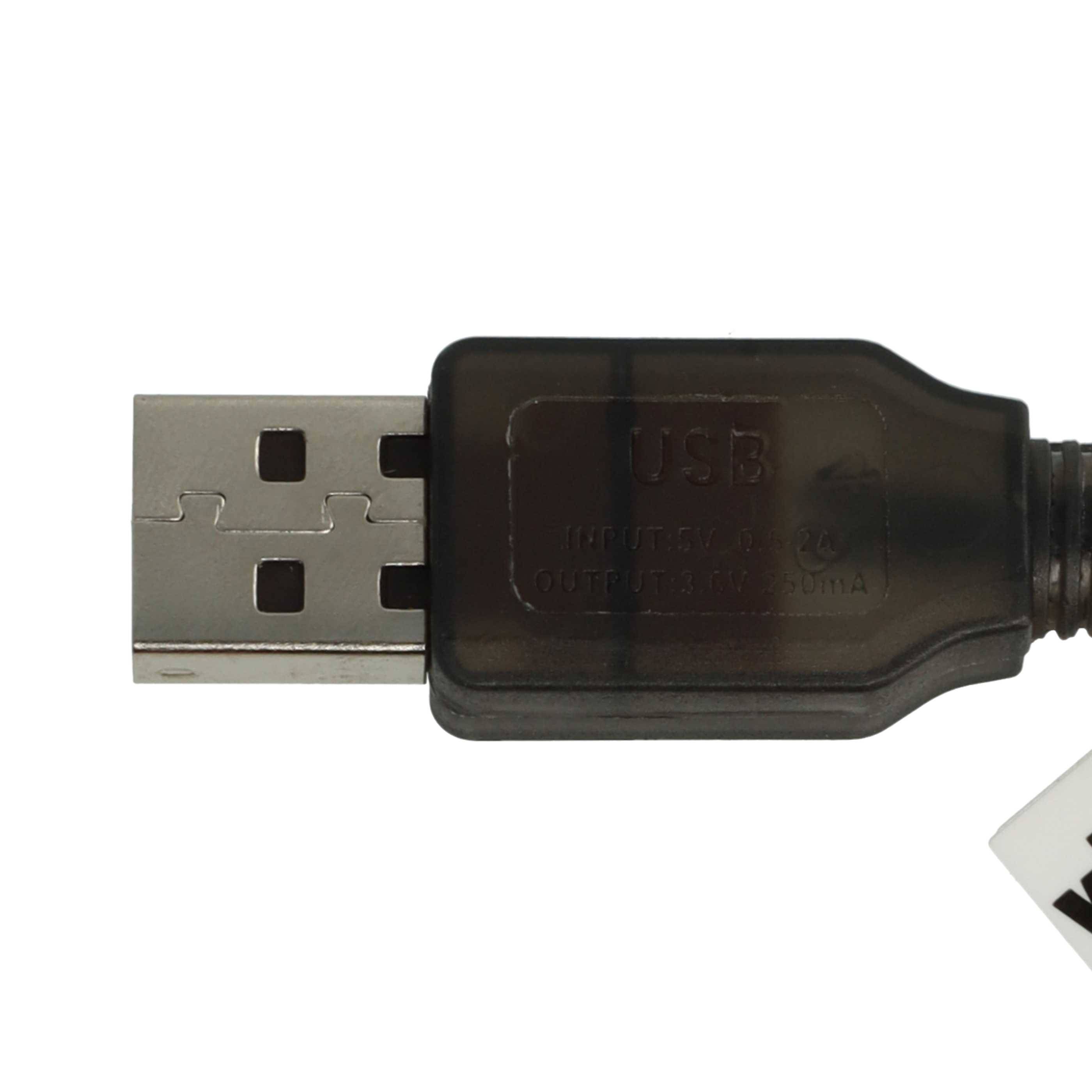 vhbw USB-Ladekabel für RC-Akkus mit JST-Anschluss | RC-Modellbau Akkupacks - 60 cm 3,6 V-4