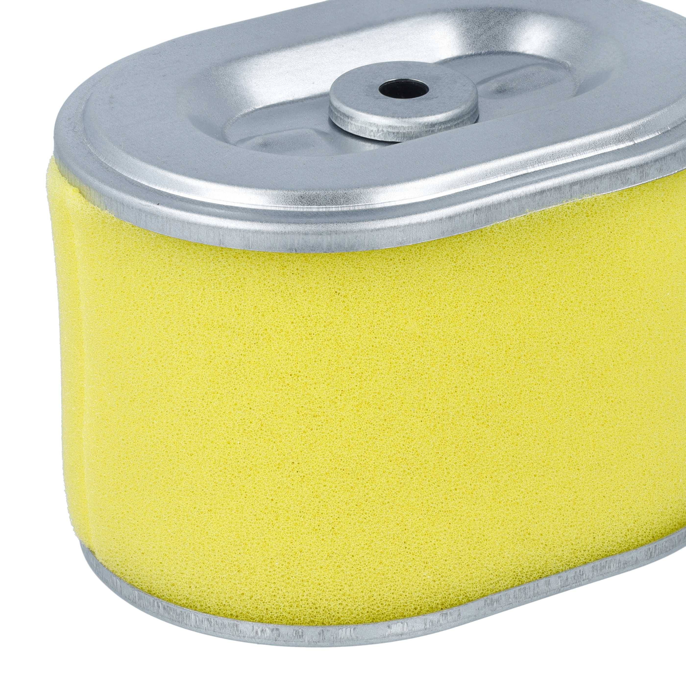 vhbw Luftfilter mit Vorfilter Ersatzfilter Ersatz für Oregon 30-404 für Rasenmäher, 10 x 7,4 x 6,9 cm Gelb Silber-3