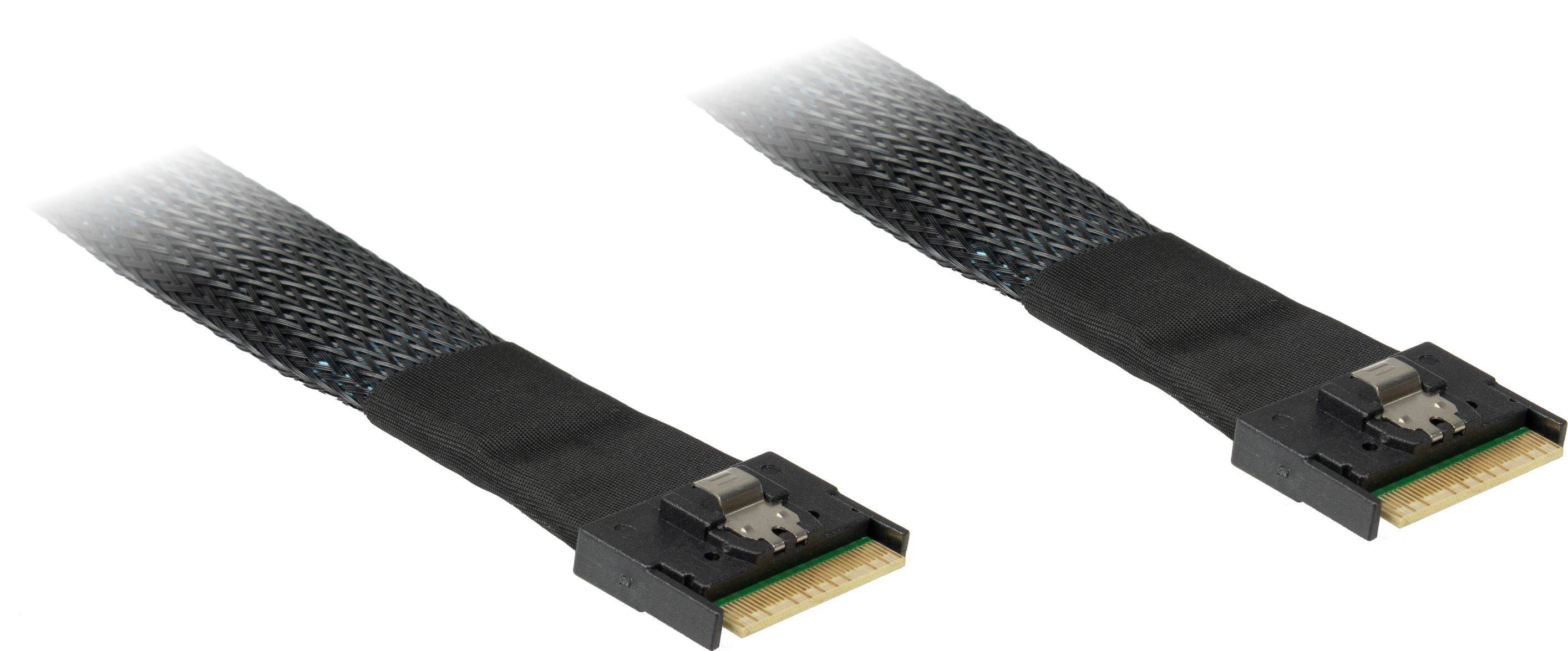 Inter-Tech Internes SAS-Kabel - SAS 24Gbit/s - 8i Slim SAS (SFF-8654)-1