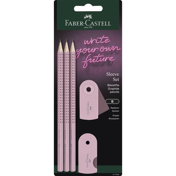 FABER-CASTELL 217084, B, Rose, Dreieckig, Sichtverpackung, 3 Stück(e), Deutschland