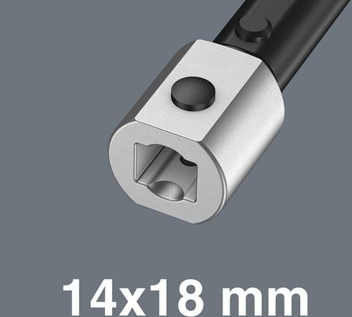 Einsteckschlüssel 7786 SW TX 14 14x18mm CV-Stahl WERA-2