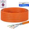 hb-digital CAT 7 Kabel Installationskabel 15m S/FTP AWG23 LSZH orange