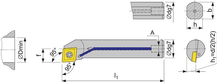 Bohrstange E10K-SCLCL 06 li. VHM m. IK PROMAT-2