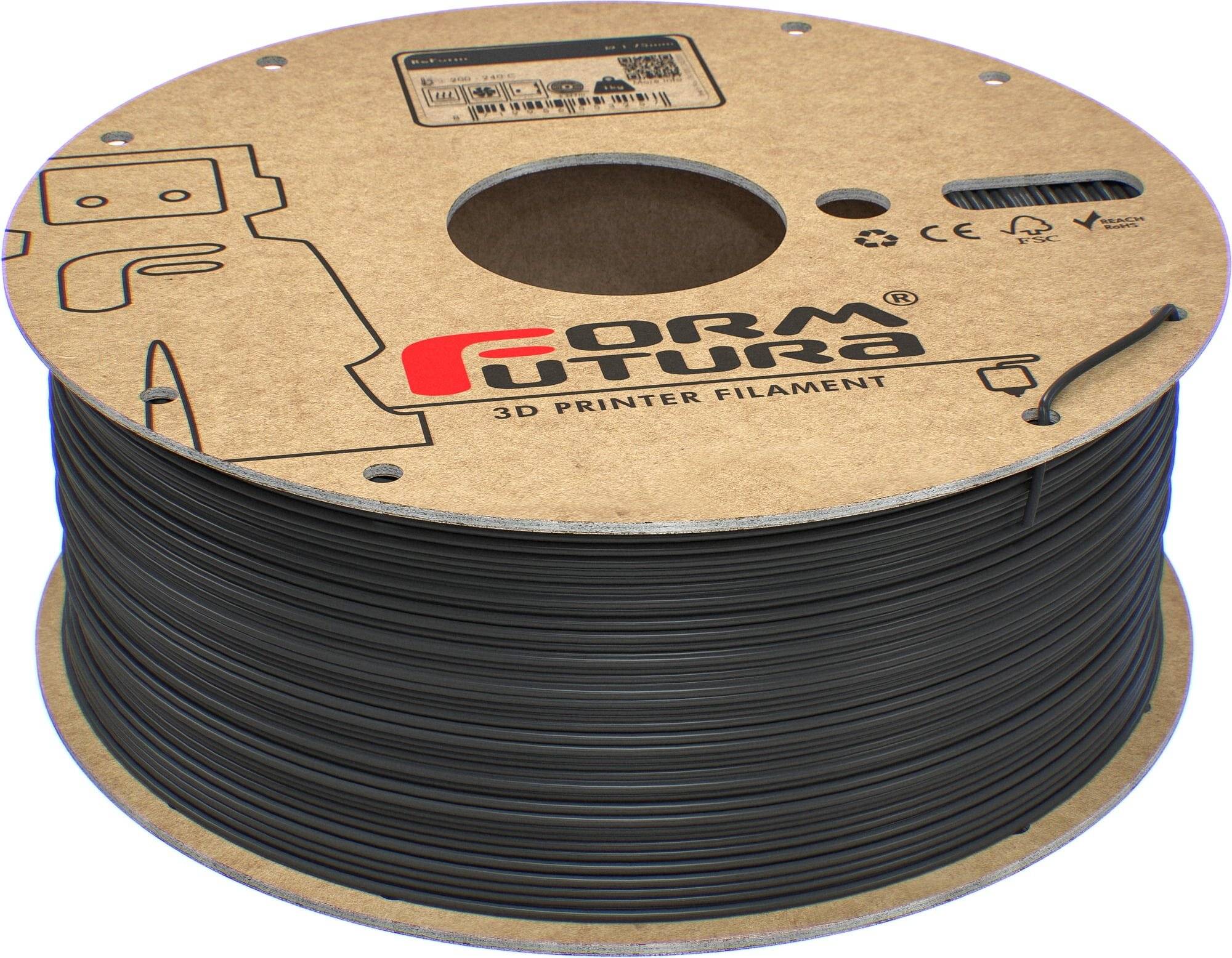 FormFutura ReForm - rApollo Charcoal Grey, 1,75 mm / 1000 g-1