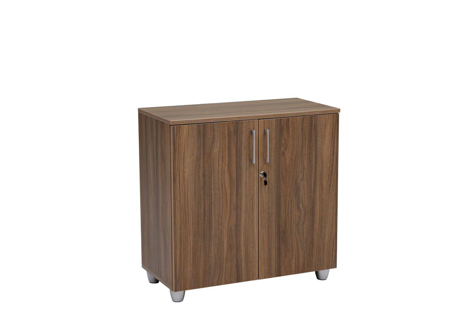 Aktenschrank, 80 cm x 40 cm x 80 cm Nussbaum Dekor/Anthrazit-2