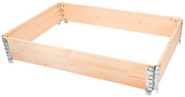 Holzaufsatzrahmen für Europaletten 1200x800 mm 3er Pack