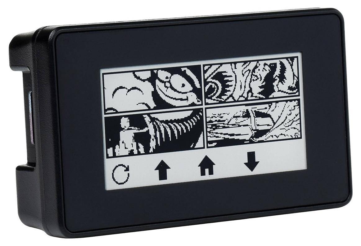 Waveshare 2,13\" E-Paper Display für Raspberry Pi Zero: 5 Punkt Touch, 250×122 Pixel, ABS-Gehäuse-0