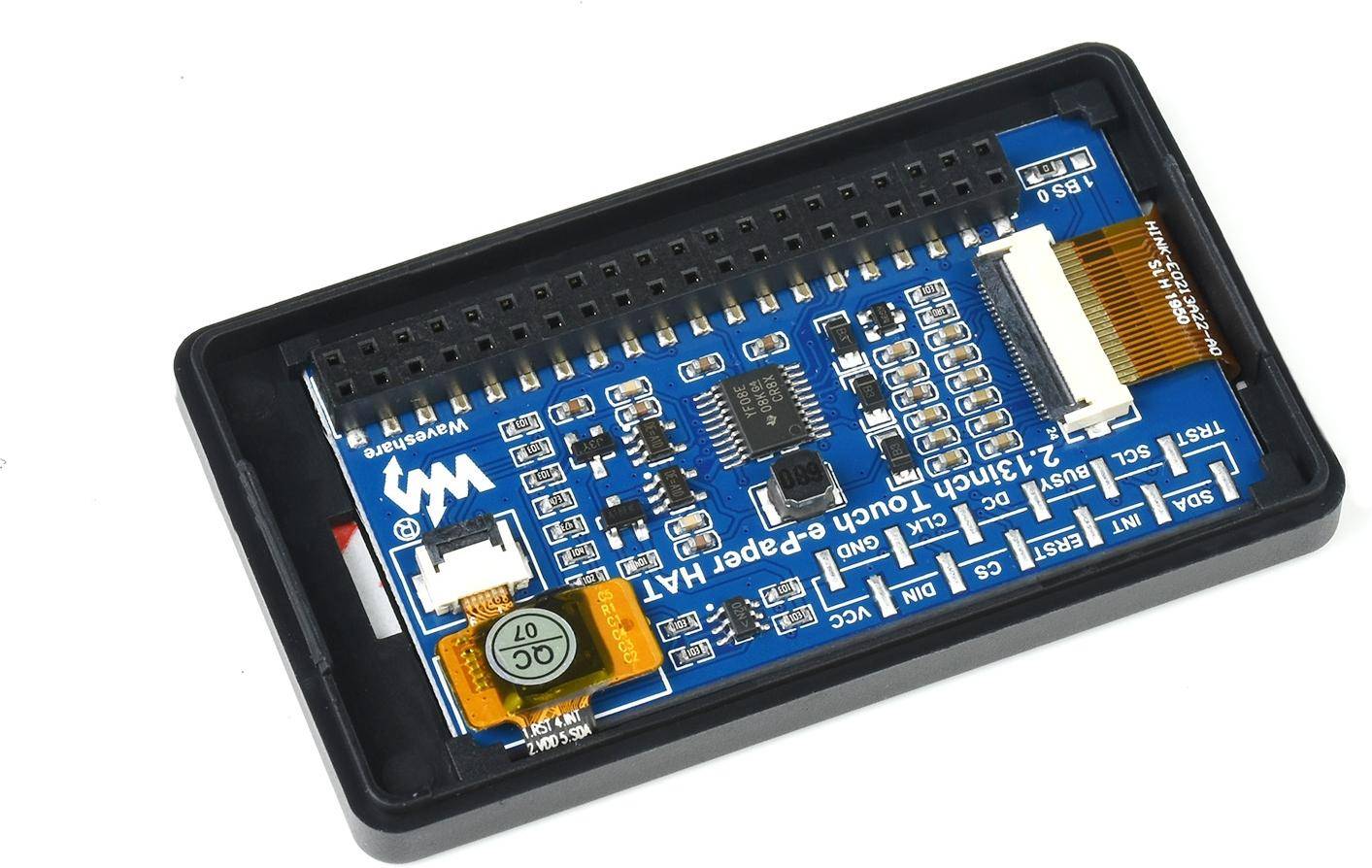 Waveshare 2,13\" E-Paper Display für Raspberry Pi Zero: 5 Punkt Touch, 250×122 Pixel, ABS-Gehäuse-3