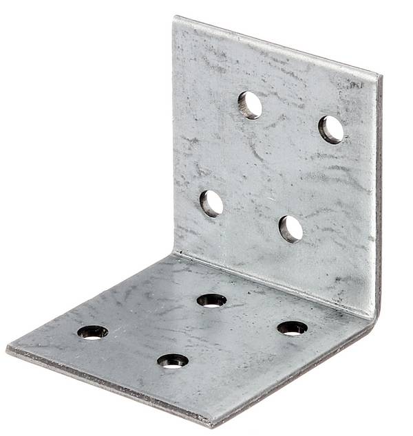 Alberts 50x Winkelverbinder Bauwinkel Holzverbinder Lochplattenwinkel 40x40x40mm