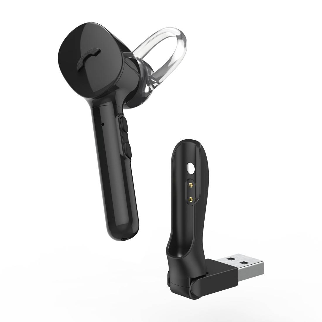 hama 00184149 Mono-Bluetooth®-Headset "MyVoice1300", Multipoint, Sprachsteuerung, Schwarz-0