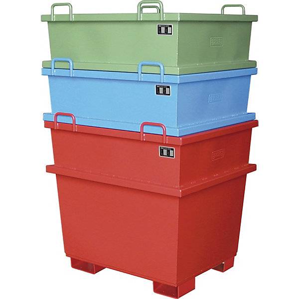 Universalcontainer Volumen 1 m³ mausgrau. TAKKT Industrial & Packaging GmbH 61088049-2