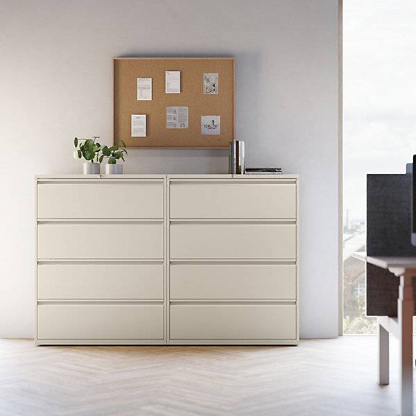 Hängeregistraturschrank ESSENTIALS 2-bahnig 2 Schubladen verkehrsweiß. Bisley GmbH 48615349-3