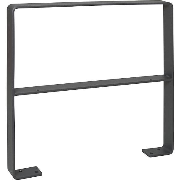 Anlehnbügel GILA Stahl 70 x 10 mm mit Knieholm feuerverzinkt eisenglimmer. Moravia Wiesbaden| Gesellschaft