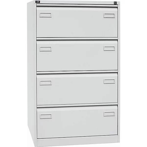 Hängeregistraturschrank LIGHT 2-bahnig 4 Schübe DIN A4 quer lichtgrau. TAKKT Industrial & Packaging GmbH-3