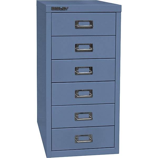 MultiDrawer™ 29er Serie DIN A4 6 Schubladen blau. BISLEY 180245 49