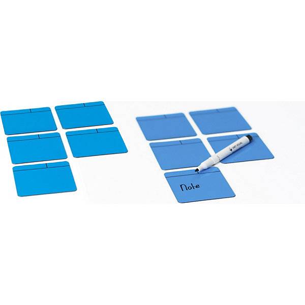 Haftnotizen magnetisch LxB 100 x 100 mm VE 10 Stk hellblau. Smit Visual Supplies BV 56856949-3