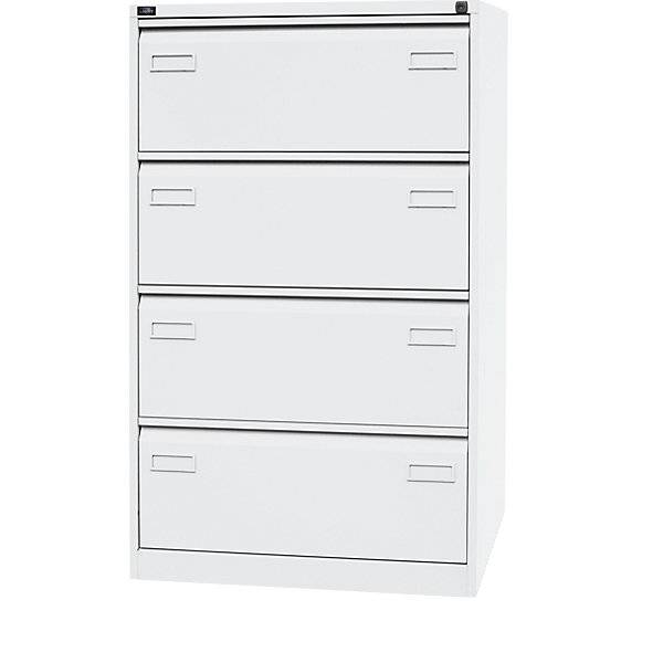 Hängeregistraturschrank LIGHT 2-bahnig 4 Schübe DIN A4 verkehrsweiß. Bisley GmbH 48994549-2