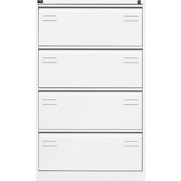 Hängeregistraturschrank LIGHT 2-bahnig 4 Schübe DIN A4 verkehrsweiß. Bisley GmbH 48994549-3